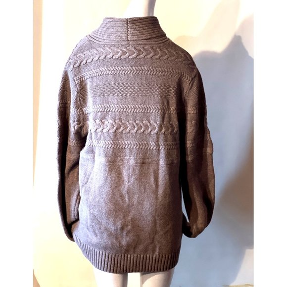 Marc Anthony Knit Sweater Men's Size Large V Neck Thick Sweater - Picture 5 of 11